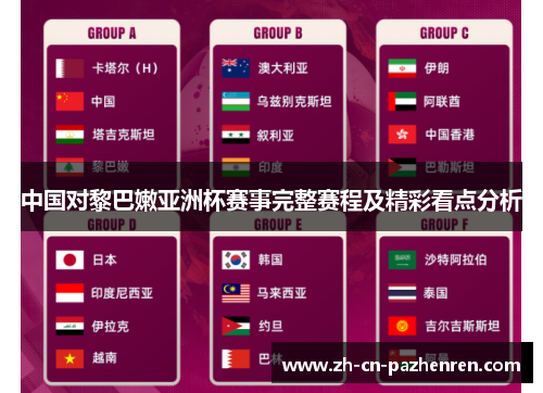 中国对黎巴嫩亚洲杯赛事完整赛程及精彩看点分析